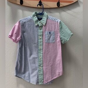 Ralph Lauren Pink, Green, and Blue Checkered Shirt